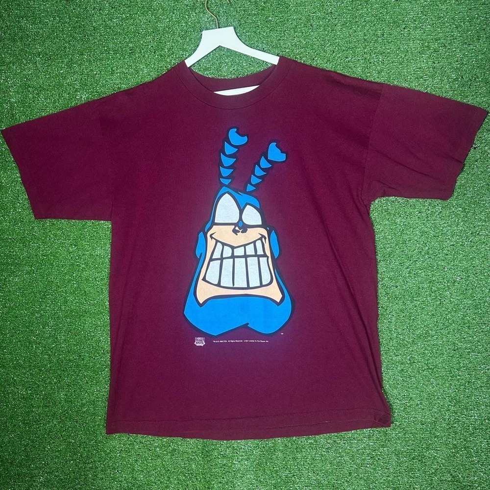 Vintage‎ 1996 The Tick Fox T-Shirt Murina Made in USA Men's Size XL 90s Promo